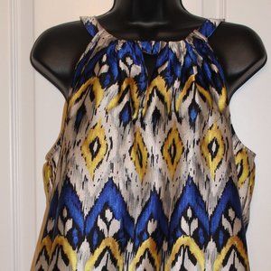 Multi-color Printed Tieback Shirt